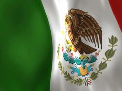 Mexican Flag High Detail - Looping Stock Footage