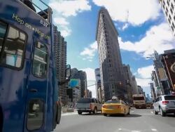 HD time-lapse: New York City Broadway Fifth avenue Stock Footage