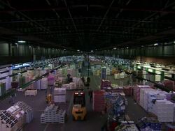 MS Factory of foods products with workers / Hong Kong, China Stock Footage