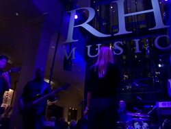PERFORMANCE - Edei at The opening of the Restoration Hardware Gallery at the Historic Museum of Natural History in Boston Stock Footage