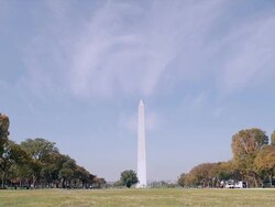 Washington Monument at the Mall timelapse Stock Footage