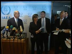 IAEA chief and delegates on Iran developments News Clip