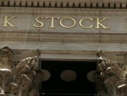 MS ZO View of Reveal in the New York Stock Exchange  / New York City, New York State, USA  Stock Footage