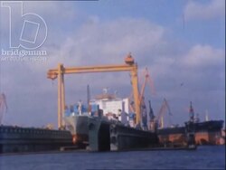 Sweden 1970s - Gothenburg ships, ports, amusement parks and public parks Stock Footage