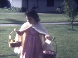 Easter Basket Display 1960's Stock Footage