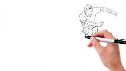 Soccer Player Shooting - Loop Stock Footage