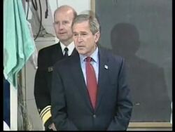 Bush gives locker room pep talk for annual Amry-Navy game News Clip