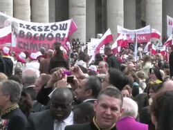 The Beatification of Pope John Paul II Stock Footage