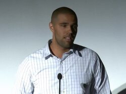 SPEECH: Prophet Walker at Music Icon Chaka Khan & 'Hangover' Movies Producer Scott Budnick Unveil Pilot Program For Incarcerated Youth in Los Angeles, CA on 6/28/12 Stock Footage