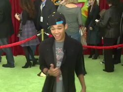 Roshon Fegan at the The World Premiere of Walt Disney's 'The Muppets' at Hollywood CA. (Footage by WireImage Video/Getty Images Entertainment Video) Stock Footage