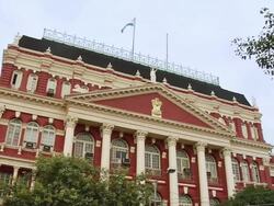 MS Writers' Building of government in Kolkata / Kolkata, West Bengal, India Stock Footage