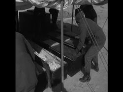 SYND 4/2/68 COFFINS CONTAINING DEAD NORTH KOREAN SOLDIERS AT BORDER BETWEEN NORTH AND SOUTH KOREA News Clip