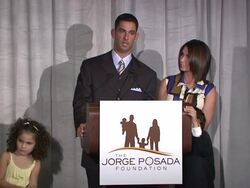 The Jorge Posada Foundation Celebrates its 7th Heroes of Hope Gala Stock Footage