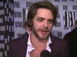 INTERVIEW: Thomas Rhett on BMI, on Tom Hall, on the momentum of country music. at 60th Annual BMI Country Awards on 10/30/2012 in Nashville, TN.(Footage by WireImage Video/Getty Images Entertainment Video) Stock Footage
