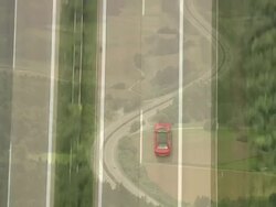 E50 Road Towards Nuremberg Stock Footage