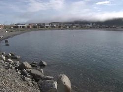 Scenic Inuit Village viewed from across Bay News Clip