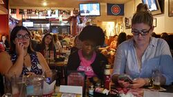 Debate viewers in Indiana react while watching on TV as Donald Trump and Hillary Clinton debate for the third and last time Stock Footage