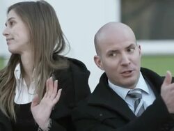 HD: Couple Arguing About The Right Direction Stock Footage