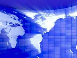 Blue map (HDTV) Stock Footage