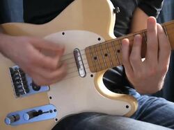Strumming Rock Guitar Stock Footage