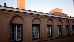 Santa Fe New Mexico Adobe Style Architecture Artistic Angles Buildings and Windows Stock Footage