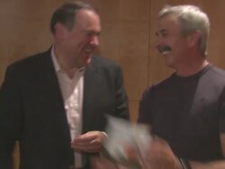 Mike Huckabee and Aaron Tippin Stock Footage