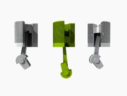 Green combustion engine Stock Footage