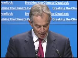 Former UK PM Blair urges world leaders to deal with climate change News Clip