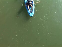HD: Rowing In A Canoe Stock Footage