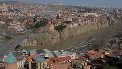 Old Tbilisi View Stock Footage