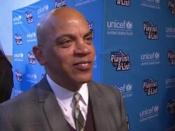 INTERVIEW: Rickey Minor on what brings him out,  at the UNICEF Presents Playlist With The A-List at Los Angeles CA. (Footage by WireImage Video/GettyImages) Stock Footage
