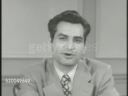 1952: CRUSADE IN THE PACIFIC COMMENTARY: VS Westbrook Van Voorhis introducing Pakistani spokesman Mirza Muzaffar Shikoh, Shikoh talking about Communism in Asia. SOT Instructional Video