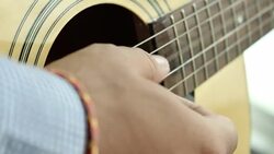 Man play the guitar Stock Footage