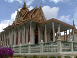 MS Royal palace of cambodia in Phnom Penh / Phnom Penh, Cambodia Stock Footage