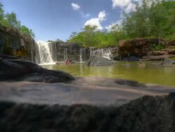 Tad-Ton waterfall Stock Footage