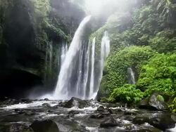 Lombok Waterfall Stock Footage