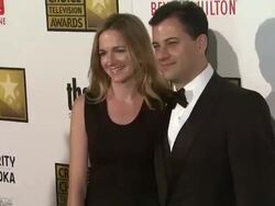 Molly McNearney, Jimmy Kimmel at 2012 Critics' Cho Stock Footage