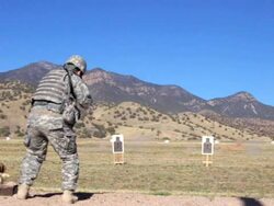 US Army weapons firing range Stock Footage