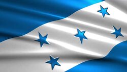 close up waving flag of Honduras,loopable Stock Footage