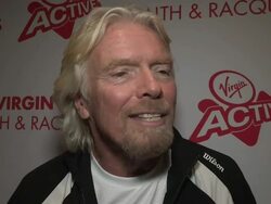 INTERVIEW - Richard Branson on tennis handicaps Stock Footage
