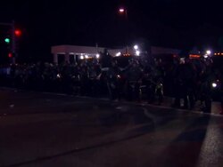 Clashes between protesters and police continue in Ferguson News Clip