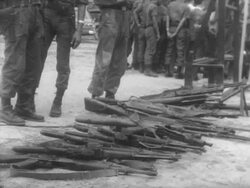 Viet Cong Prisoners Outside Saigon Stock Footage