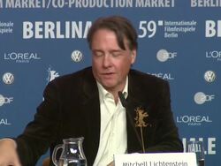 59th Berlin Film Festival: Happy Tears Press Conference Stock Footage