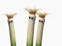 Three Onion Faces Stock Footage