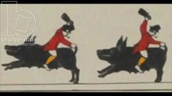 Animated 19th century zoetrope with acrobat and bouncing ball Stock Footage