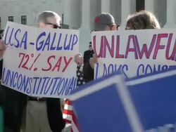 Supreme Court Hears Arguments on Healthcare Law Stock Footage