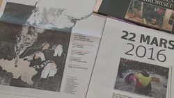 CLEAN : Brussels attacks: headlines from the newspapers News Clip