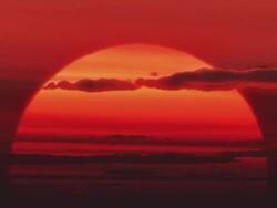 HUGE sun rises Stock Footage
