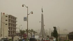 CLEAN : Dense sandstorm engulfs Palestinian territories News Clip