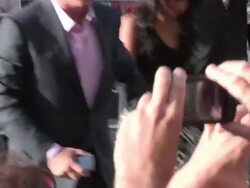 Alec Baldwin greets fans at Rock Of Ages Premiere Stock Footage